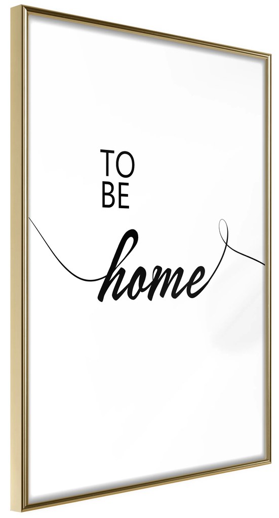 Artgeist Plagát - To Be Home [Poster] Veľkosť: 30x45, Verzia: Zlatý rám