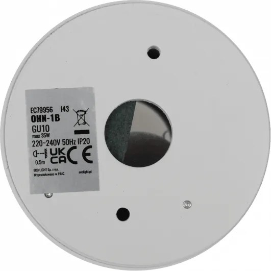 Halogenové stropní svítidlo, LED trubice GU10, pohyblivé bodové svítidlo, přisazené, bílé