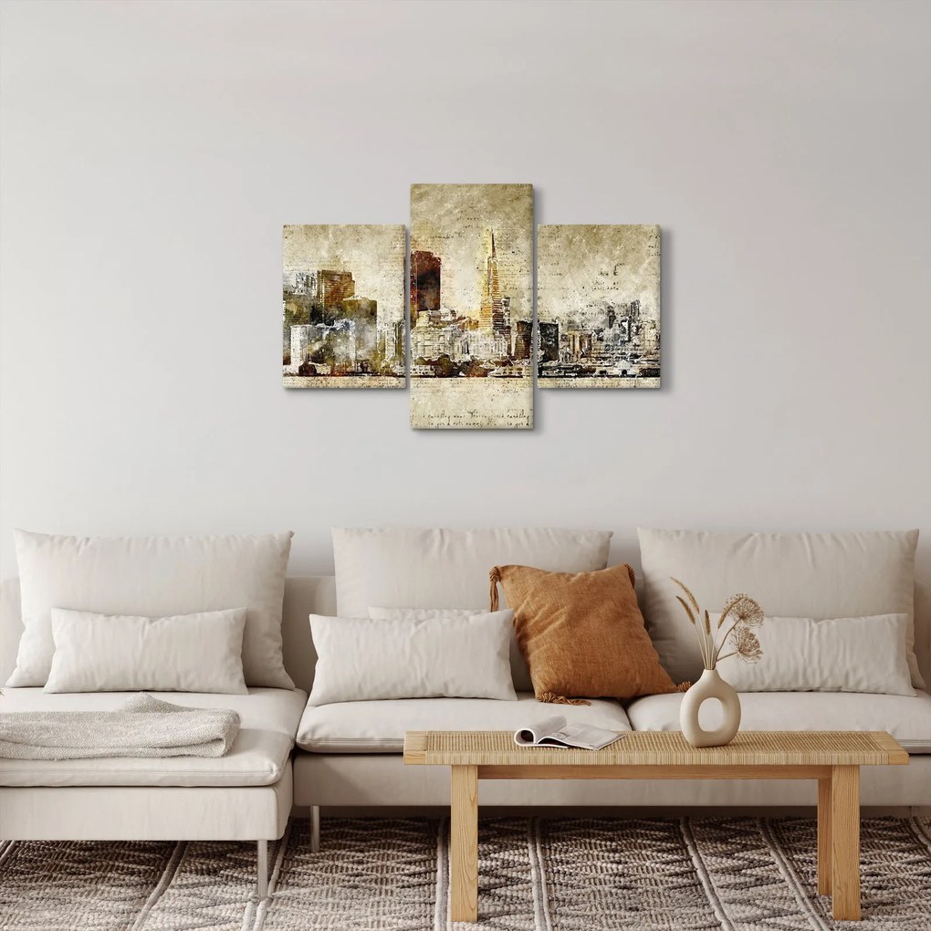 Obraz - Umelecky stvárnené mesto (90x60 cm)