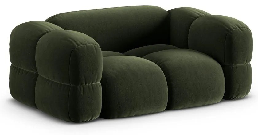 Zelená zamatová pohovka 180 cm Loretto – Cosmopolitan Design