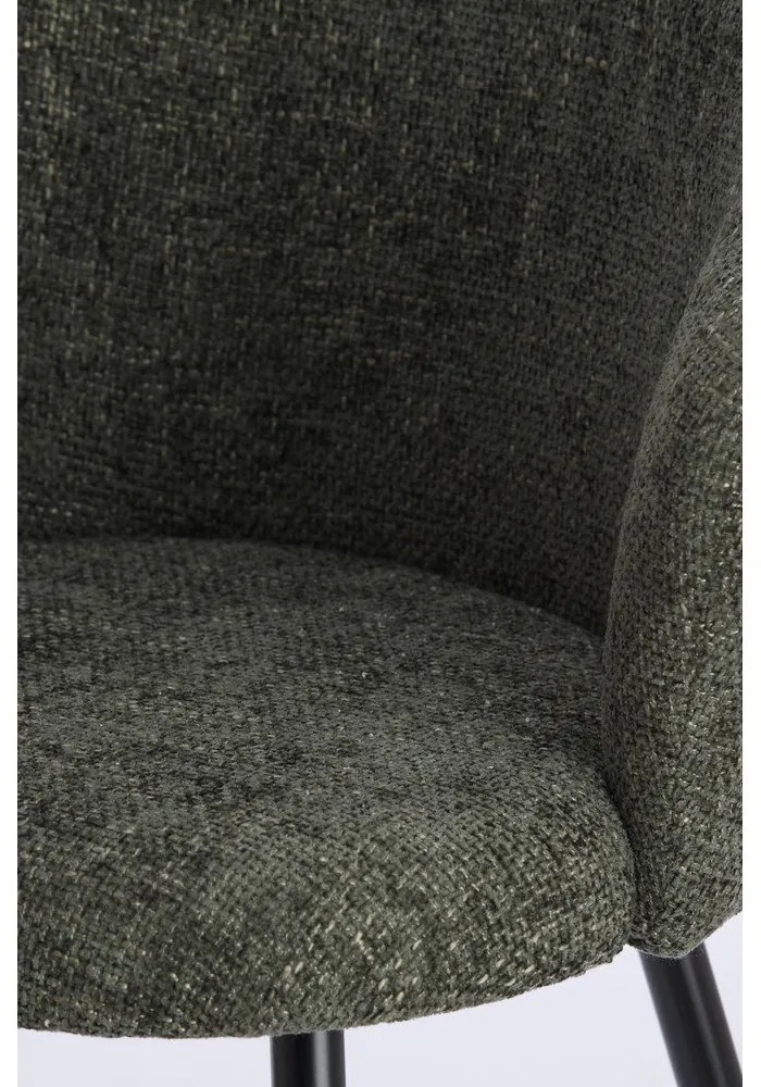 Khaki kovové jedálenské kreslá v súprave 2 ks Radaja – Light & Living