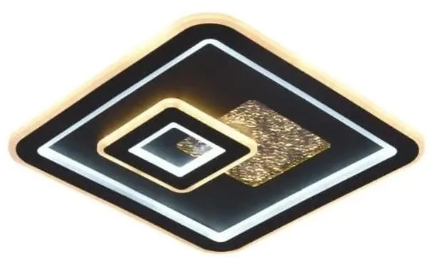 LED Stmievateľné stropné svietidlo LED/110W/230V čierna + diaľkové ovládanie