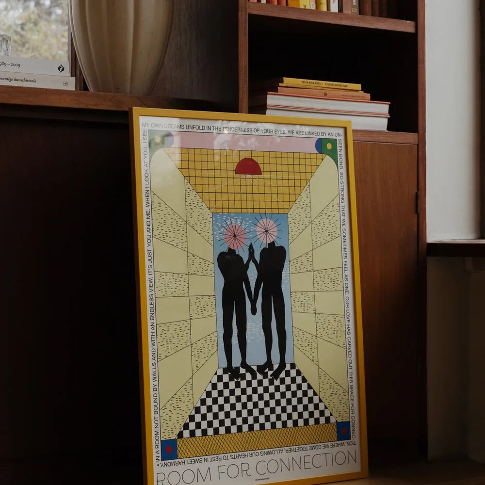 Moikka Plagát Room for Connection by Signe Bagger 30x40 cm