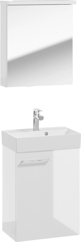 XXXLutz HOSŤOVSKÁ KÚPEĽŇA, biela s vysokým leskom, 50 cm MID.YOU - Online Only kúpeľne - 000838003701
