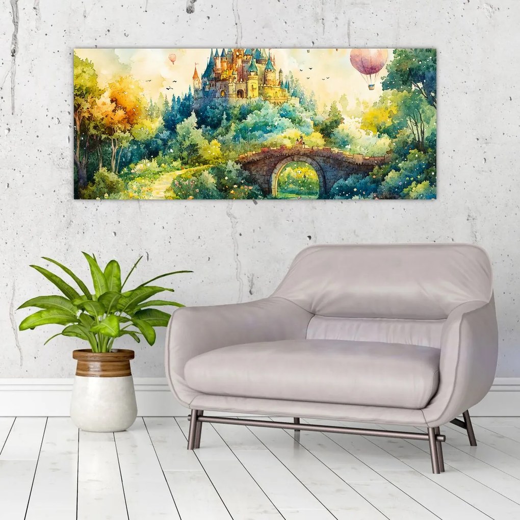 Obraz - Rozprávkový zámok (120x50 cm)