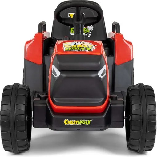 Elektrický traktor s prívesom Rolly červený