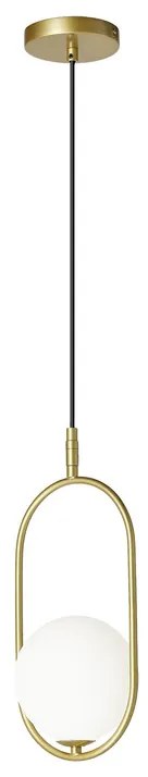 Candellux Mosadzný závesný luster Cordel pre žiarovku G9 31-73457