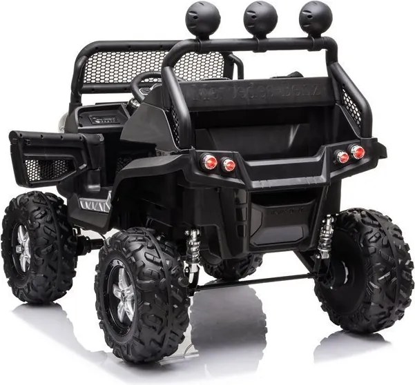 LEAN CARS Vozidlo na akumulátor Mercedes Unimog S, čierne