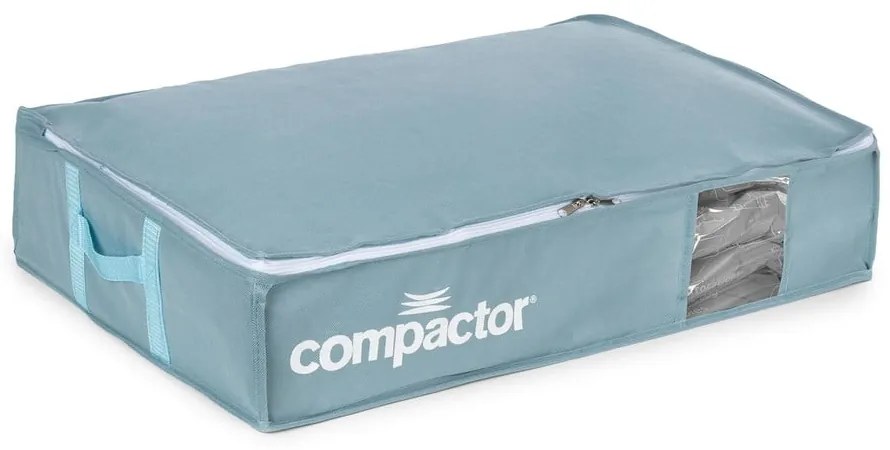 Vákuový plastový úložný box pod posteľ 65x45x15,5 cm Blue Edition – Compactor