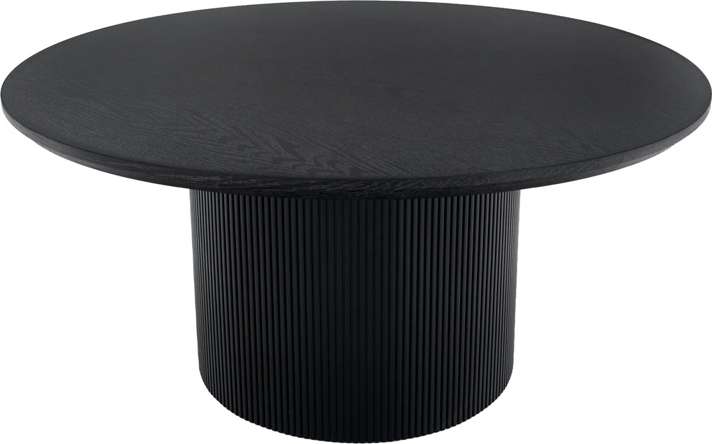 Konferenčný stolík, čierna, priemer 80 cm, MAHIR TYP 2