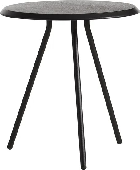 Odkladací stolík &quot;Soround&quot;, 4 varianty - Woud Varianta: Ø 45 cm - dub, čierny | čierne nohy (48,3 cm)