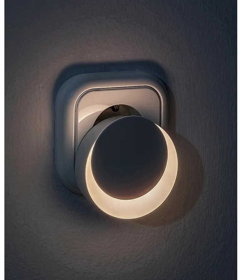 Rabalux 76000 nočné LED osvetlenie do zásuvky Zofe, senzor stmievania, 0,3W, 20lm, IP20