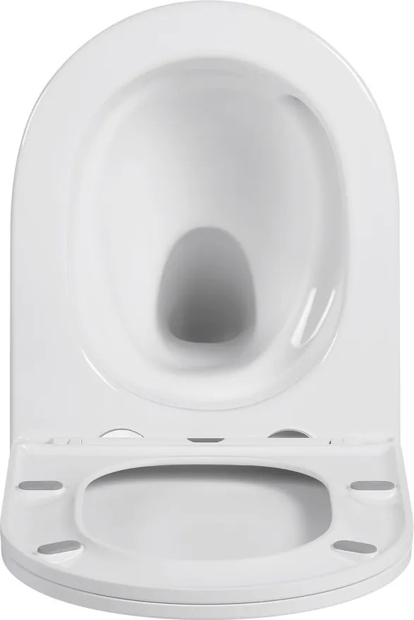 Erga Vento, závesná WC misa 490x365x365mm, Tornado 2 + toaletné sedadlo s pomalým zatváraním, biela, ERG-V03-VENTO-TO2-WH