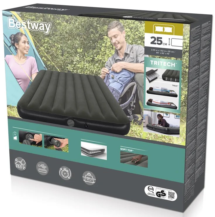 Matrac pre 2 osoby 203x152x25 cm QueenTritech Air Bestway 6716S