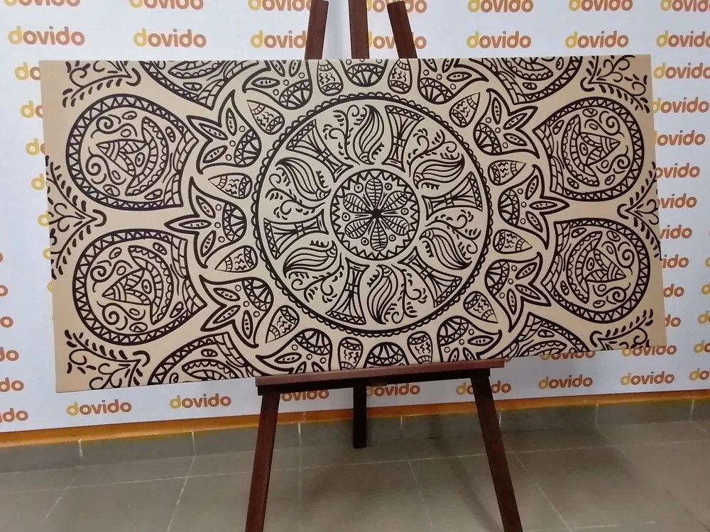 Obraz Mandala s abstraktným prírodným vzorom