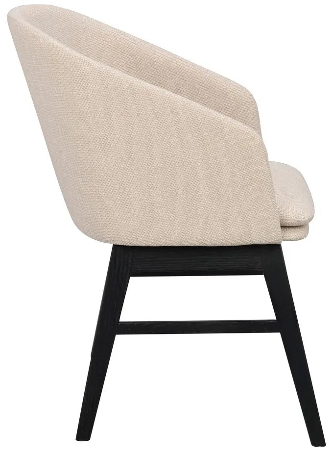 Béžové čalúnené jedálenské kreslá v súprave 2 ks Windham – Rowico