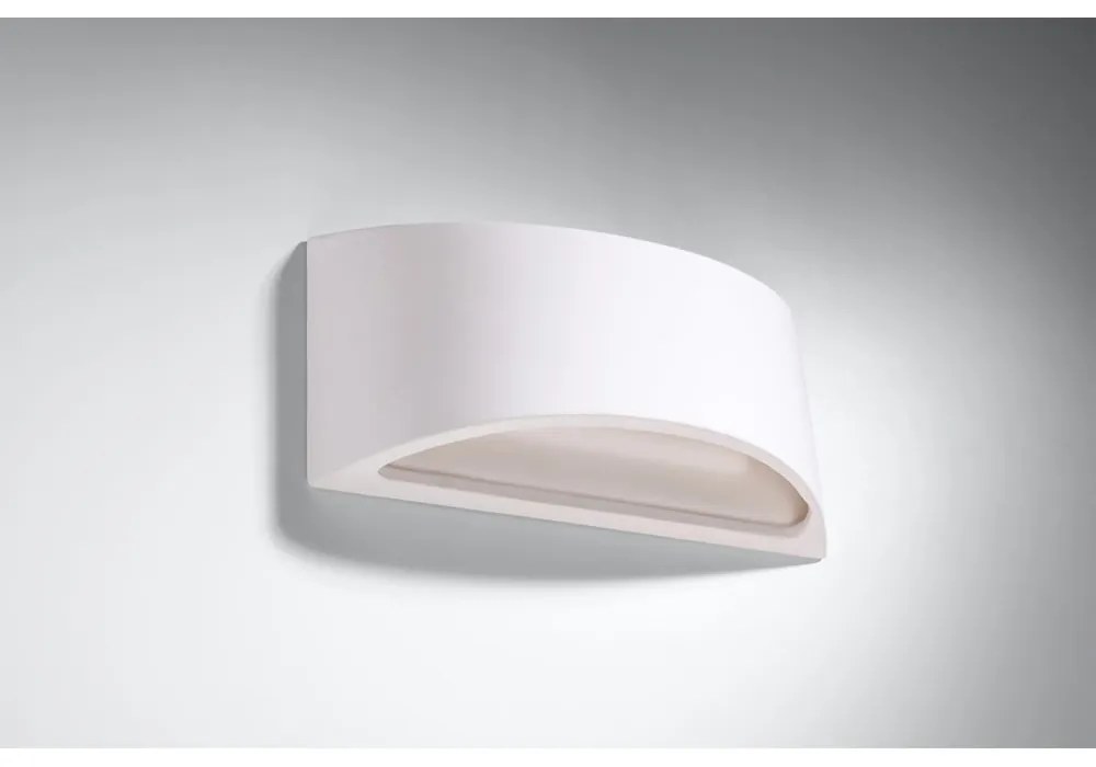 Biele nástenné svietidlo Sollux Farina