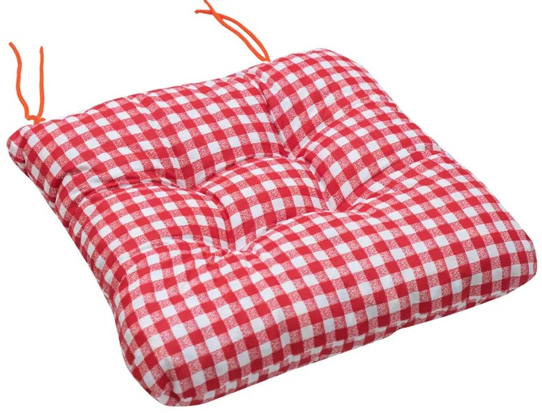 Podložka na stoličku Soft kostička červený