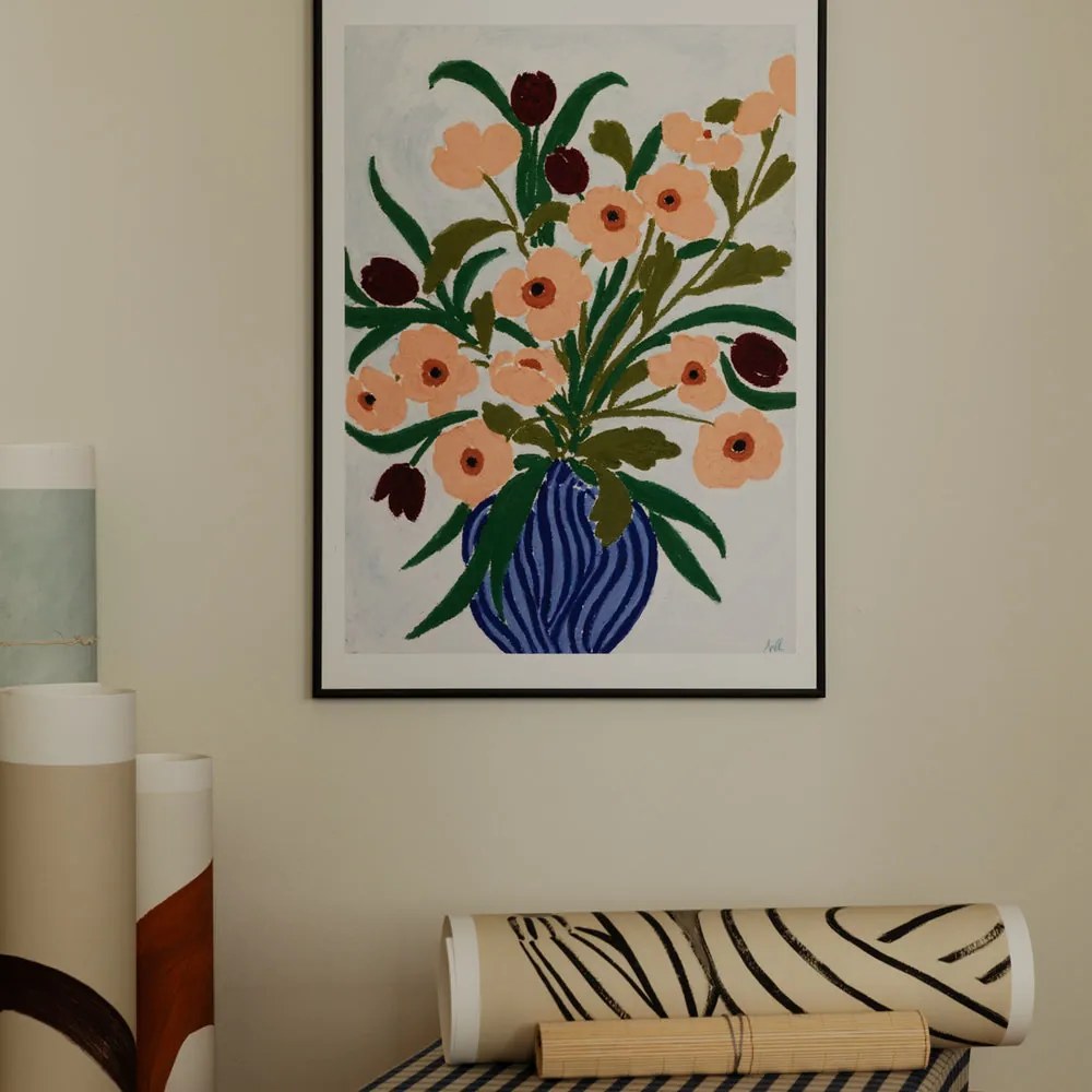The Poster Club Plagát Cerulean Still Life by Anine Cecilia Iversen 50x70