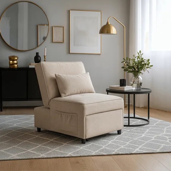 Kreslo EMILIO 67 cm, béžové