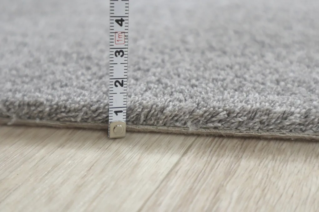 Spoltex, Metrážny koberec Elizabet 274 sv. šedá, na mieru, šíře 4m, šedá, filc, detská izba
