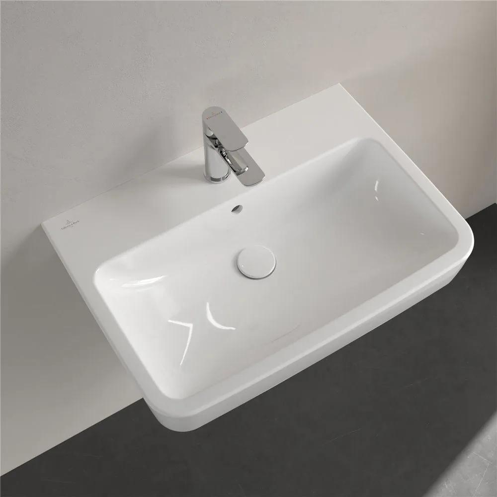 VILLEROY &amp; BOCH O.novo závesné umývadlo s otvorom, s prepadom, 650 x 460 mm, biela alpská, 4A416501