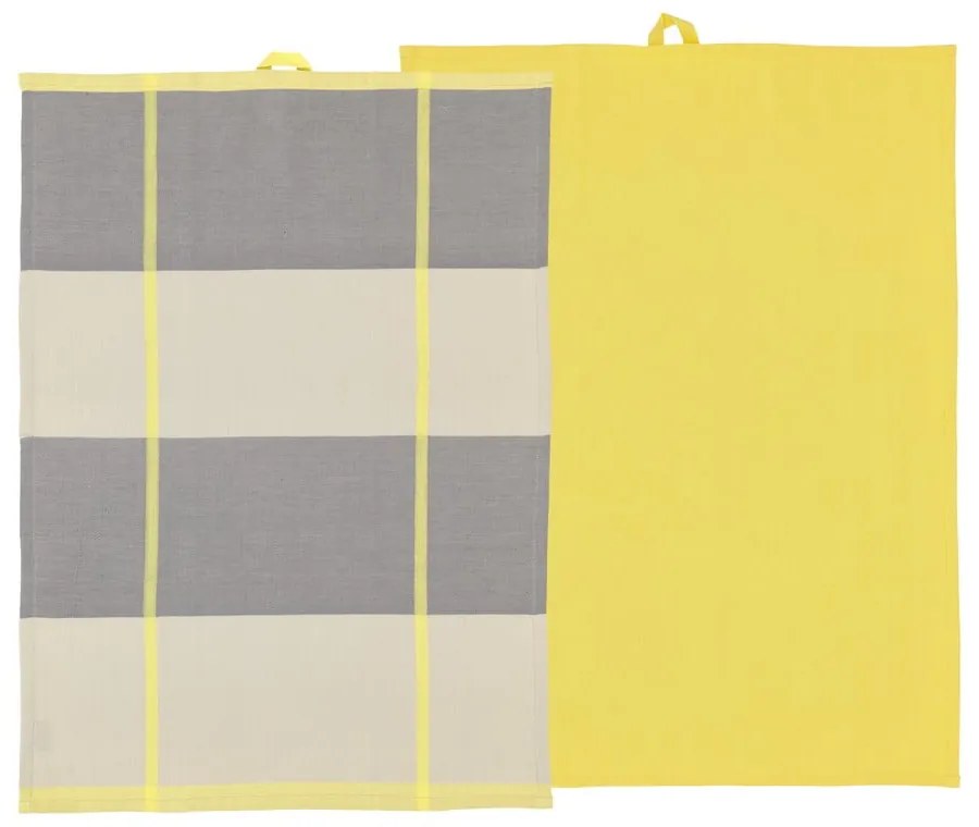 Bavlnené utierky v súprave 2 ks 50x70 cm Blocks – Södahl