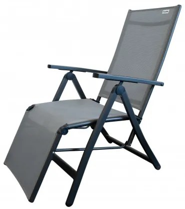 Doppler ACTIVE sivé - záhradné relaxačné polohovacie kreslo