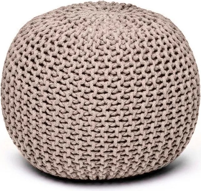 Sivohnedý sedací puf Bonami Essentials Jagger