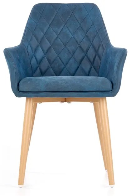 Jedalenská stolička K287 tmavo modra