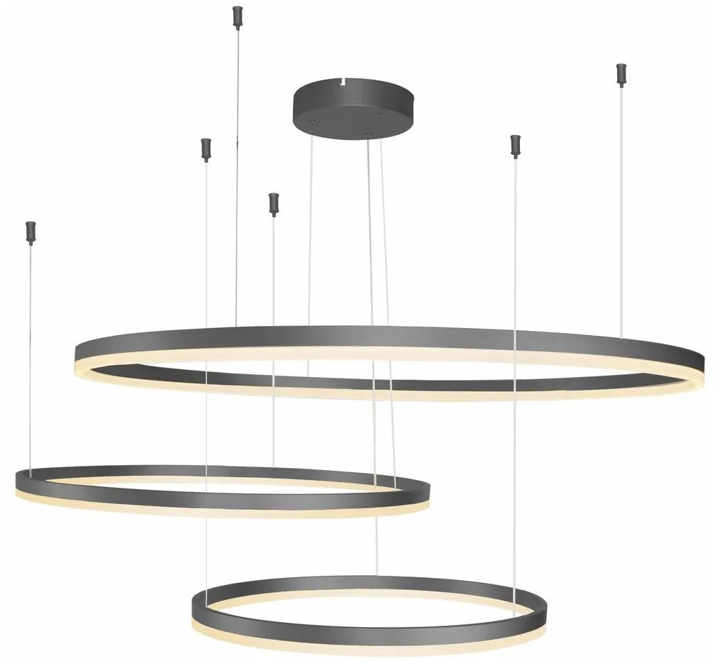 Azzardo AZ4707 - LED Luster na lanku HALO LED/130W/230V čierna