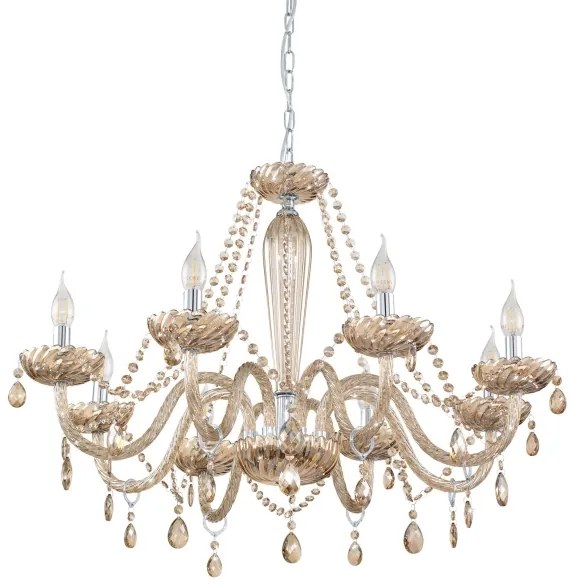 Eglo 39093 - Luster BASILANO 8xE14/40W/230V