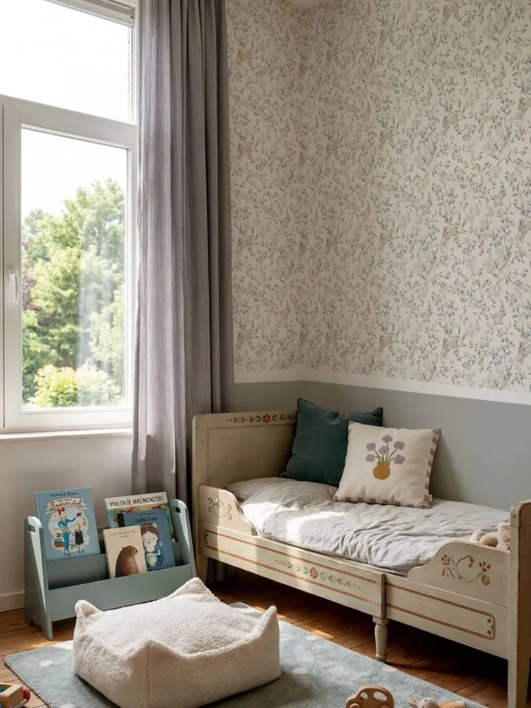 Tapeta Lúka Priatelia s kačkami a zajačikami 280x50