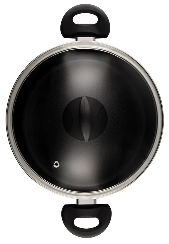 Hrniec so sklenenou pokrievkou ø 24 cm – Venus Lunasol Induktion black - 600549