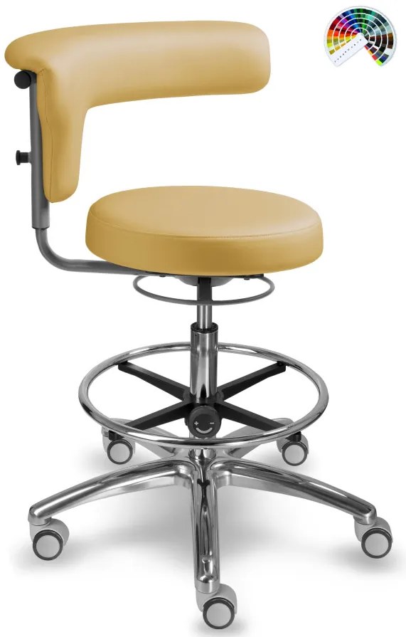 MAYER Zdravotnícka stolička 1284 G DENT čalúnenie MEDIFLEX SILVERTEX koženka