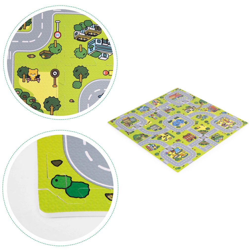 ECOTOYS Podložka z EVA peny CITY 018