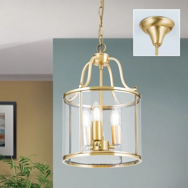 Orion - Luster na reťazi BRUNO 3xE14/40W/230V pr. 25 cm zlatá