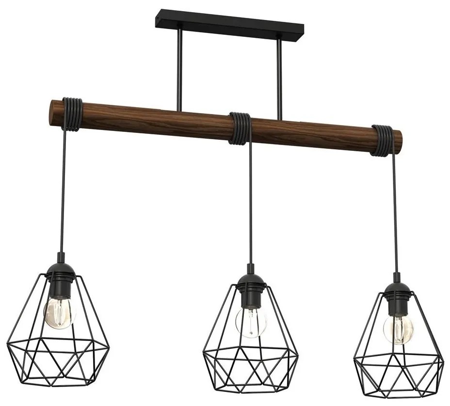 Prisadený luster ACERO 3xE27/60W/230V