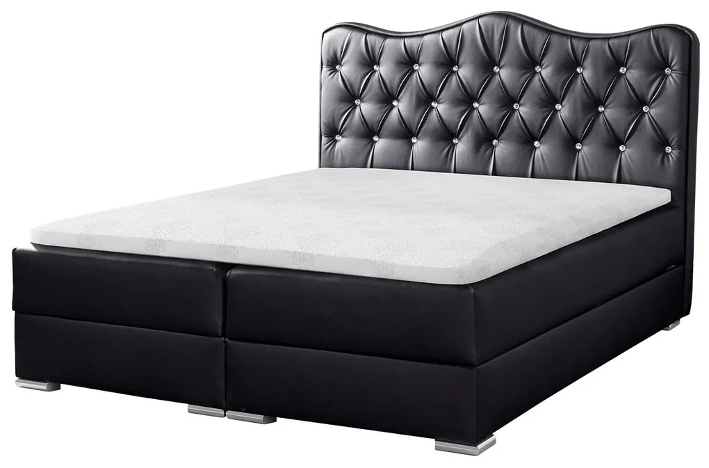 Posteľ kontinentálna Medrins, Rozmer postele: 120x200, Dostupné poťahy: ekokoža Soft 011