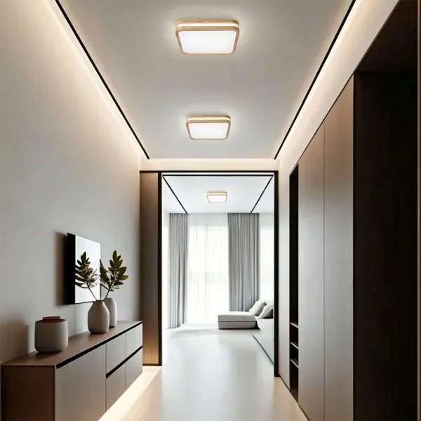 BRILAGI -LED Stropné svietidlo MOLINA SQUARE LED/32W/230V 3000/4000/6000K dub 30x30 cm