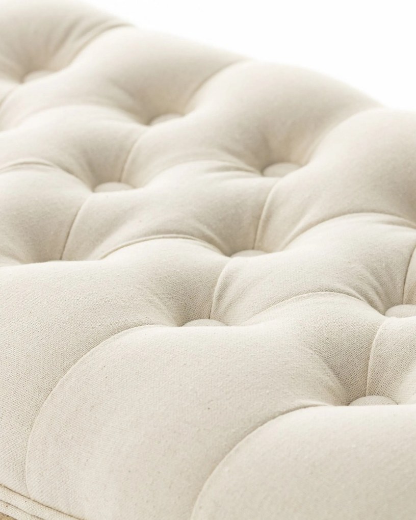 Lavička Isacco cream 114 x 38 x 48 cm: