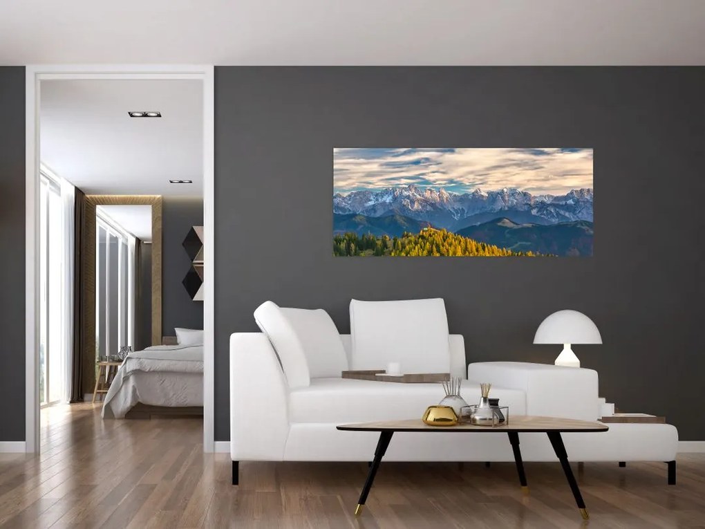 Obraz - horská panorama (120x50 cm)