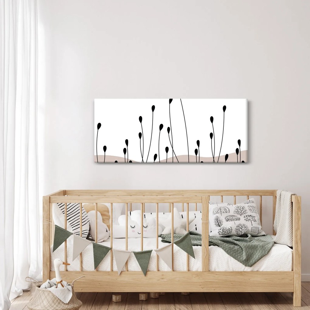 Obraz - Grafická lúka N⁰1 (120x50 cm)