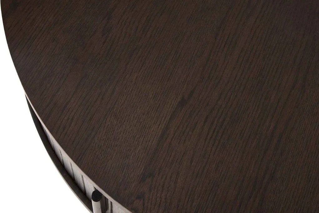 Dizajnový konferenčný stolík Palomino 85 cm tmavohnedý dub