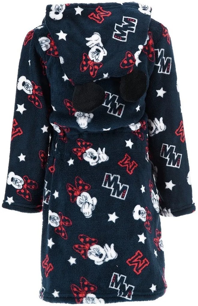 Detský / dievčenský coral fleece župan s kapucňou Minnie Mouse - Disney, EU 104 Tmavo modrá