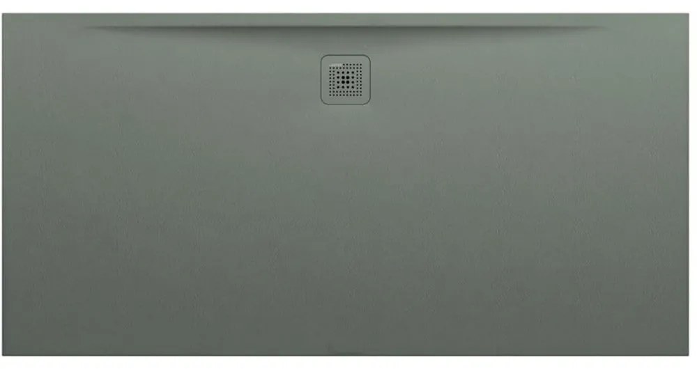 LAUFEN Pro obdĺžniková sprchová vanička z materiálu Marbond, odtok na dlhšej strane, 1800 x 900 x 34 mm, betónová šedá, H2119510790001