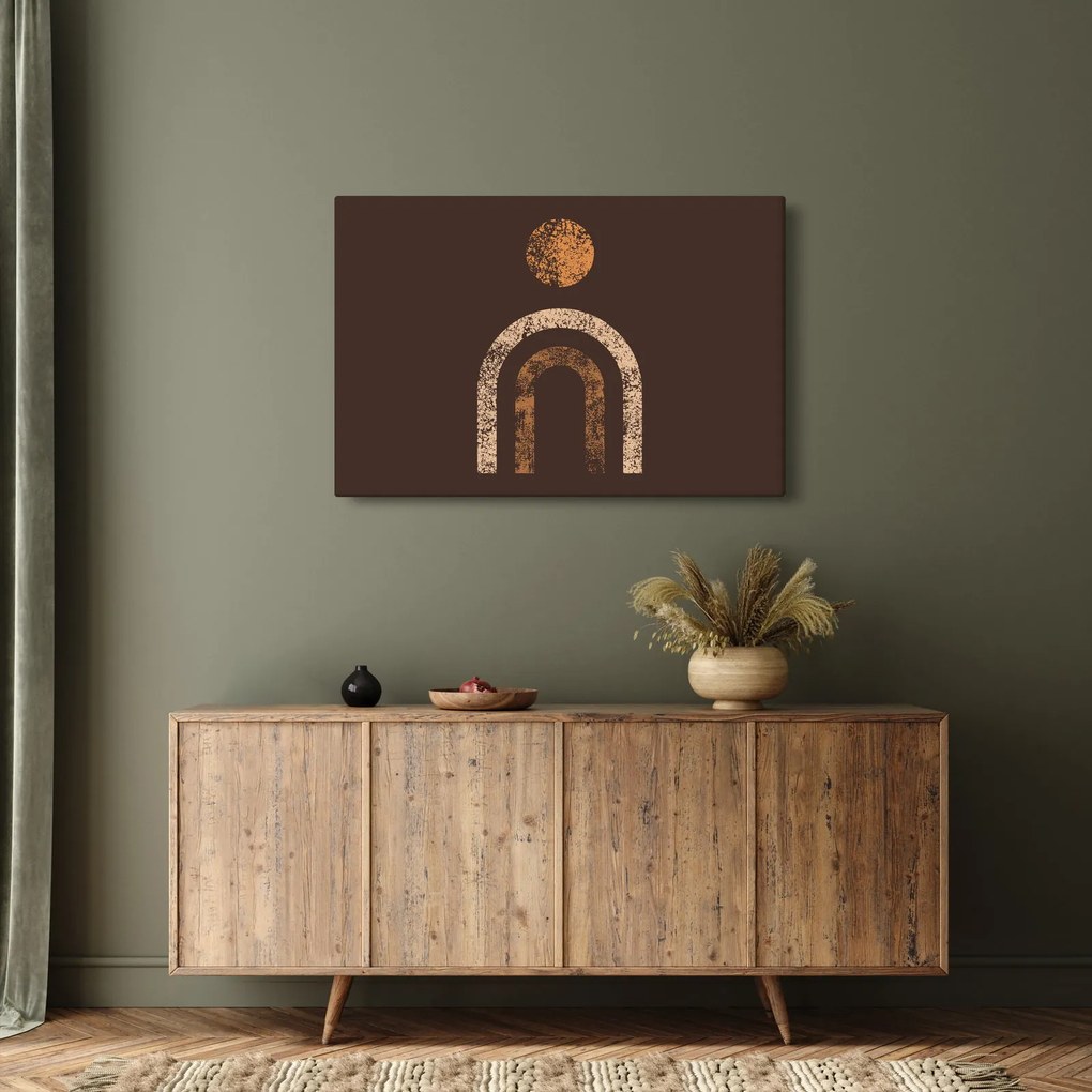 Obraz - Oranžové oblúky N⁰1 (90x60 cm)