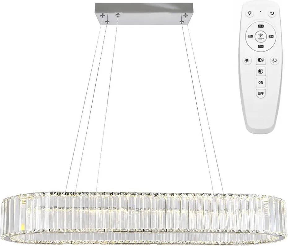 Toolight Toolight, LED stropné svietidlo, 32W, APP1547-CP, chrómová, OSW-05476