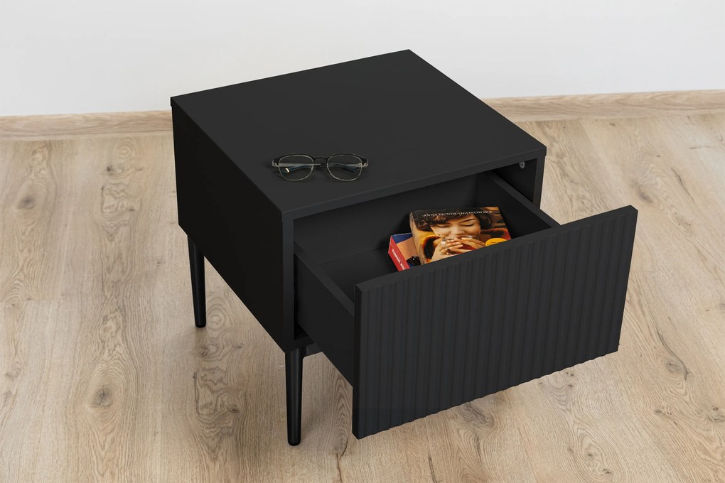 Sada nočných stolíkov Nicole 2 ks - čierna