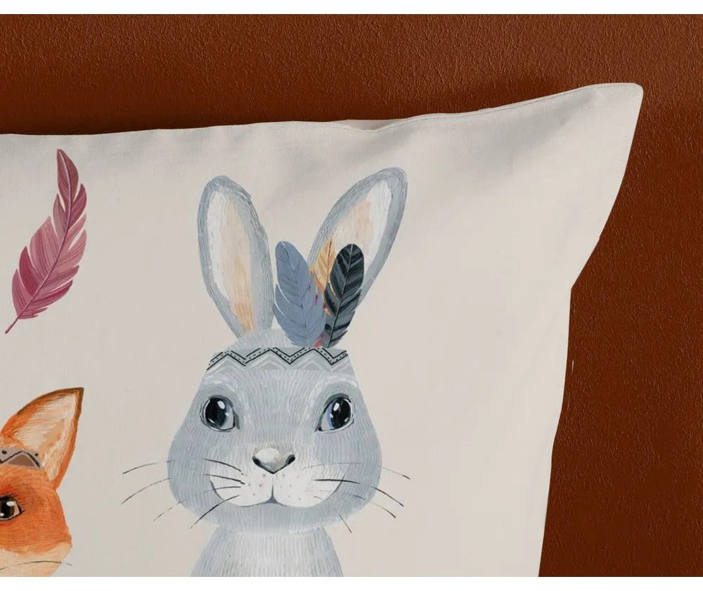 Hnedé/béžové bavlnené detské obliečky na jednolôžko 140x200 cm Rave – Good Morning